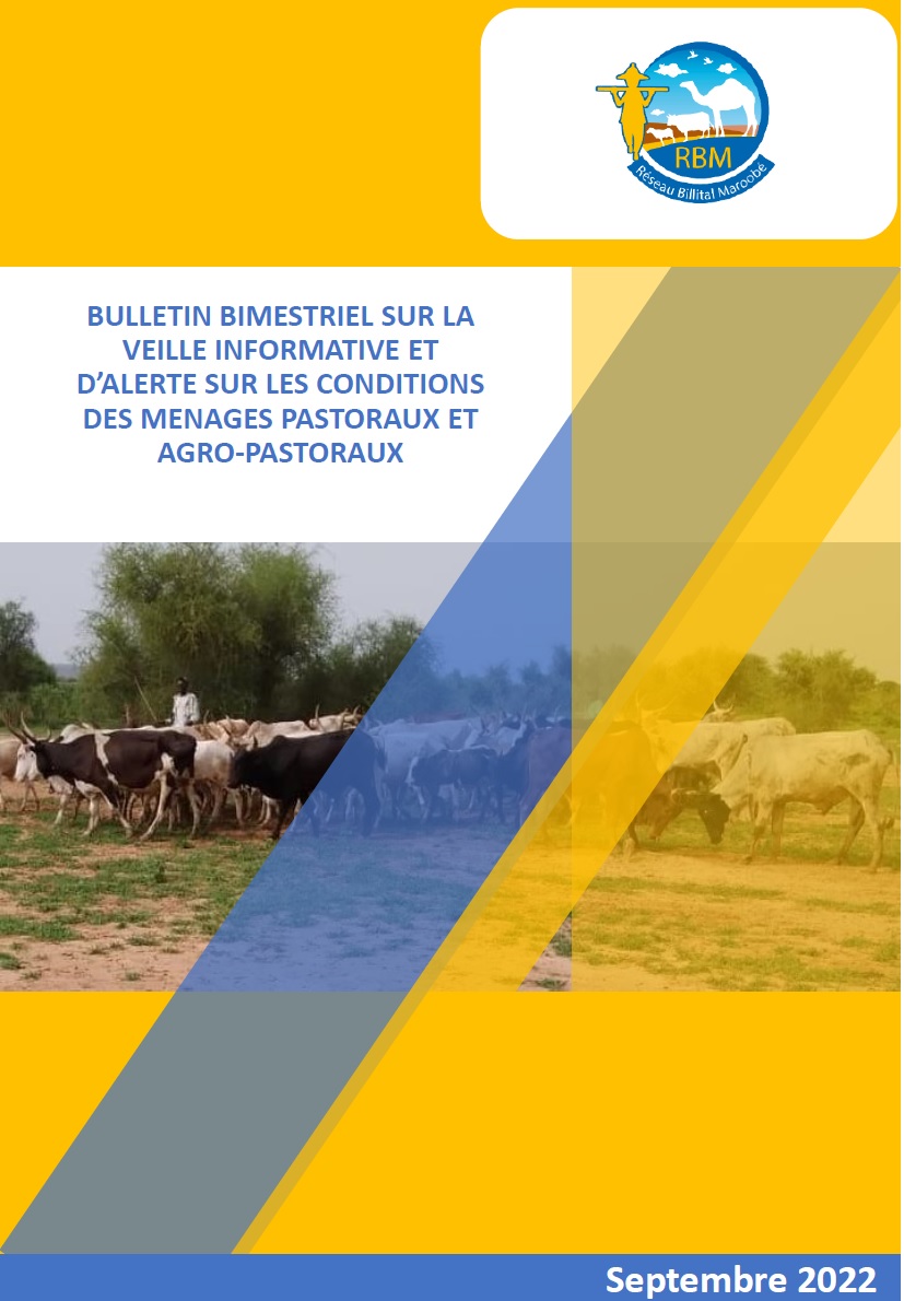 You are currently viewing Bulletin bimestriel sur la veille informative et d’alerte sur les conditions des ménages pastoraux et agro-pastoraux – Sept 2022