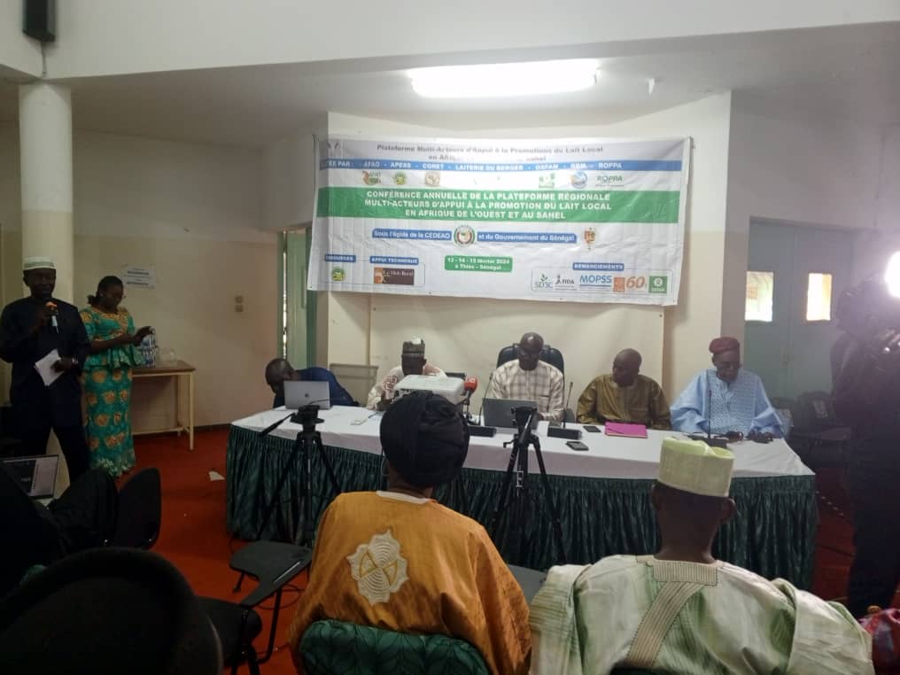 You are currently viewing Conférence Annuelle de la Plateforme Régionale Multi-acteurs d’Appui à la Promotion du Lait Local en Afrique de l’Ouest et au Sahel